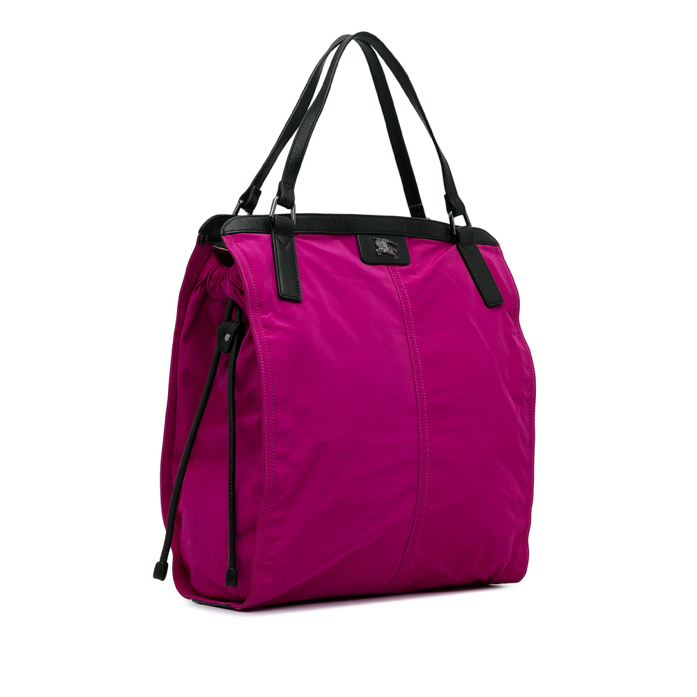 Nylon Buckleigh Tote Bag Pink - Gaby Paris