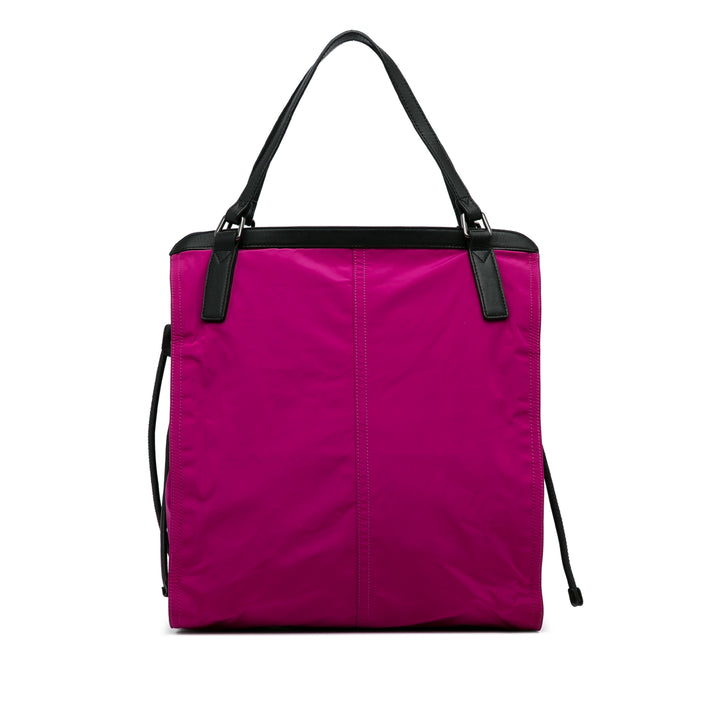 Nylon Buckleigh Tote Bag Pink - Gaby Paris