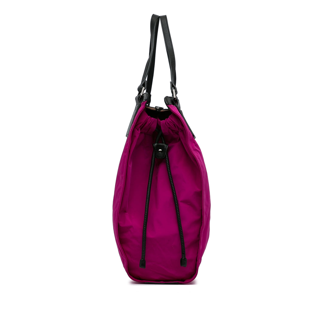 Nylon Buckleigh Tote Bag Pink - Gaby Paris