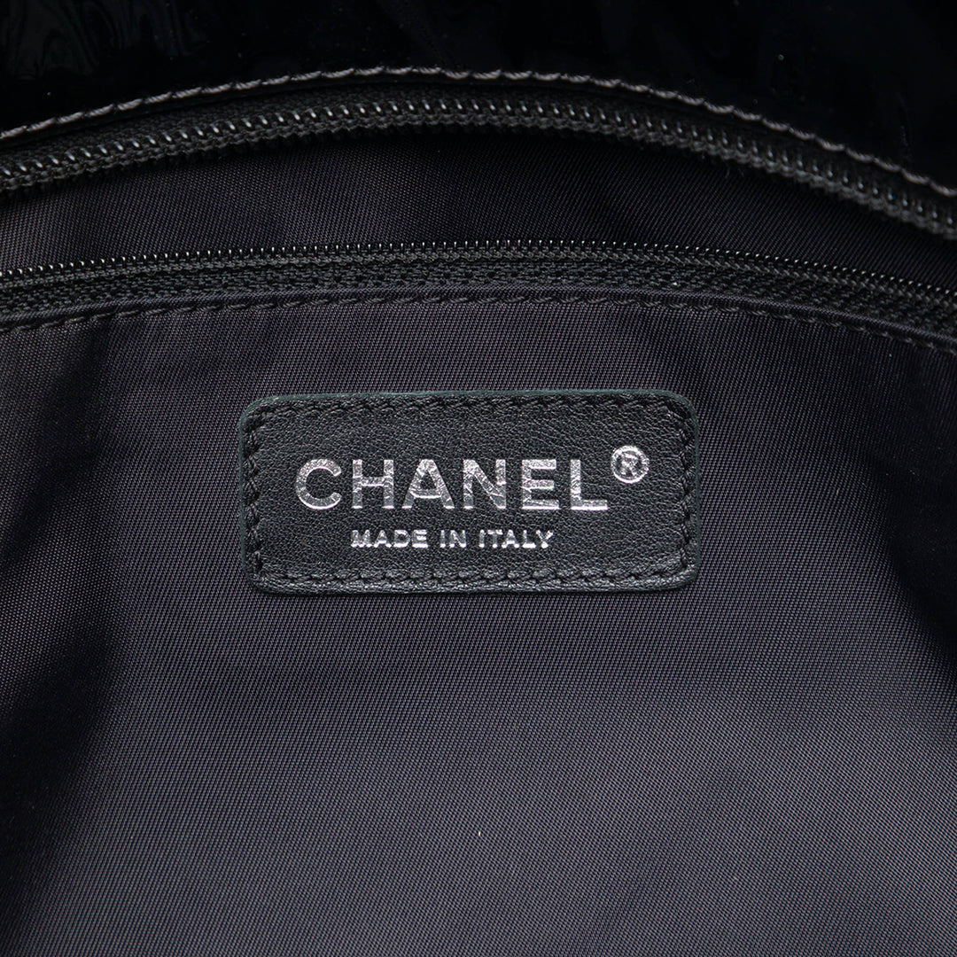 Chanel Large Matelassé Cuir verni Paris Biarritz Cabas