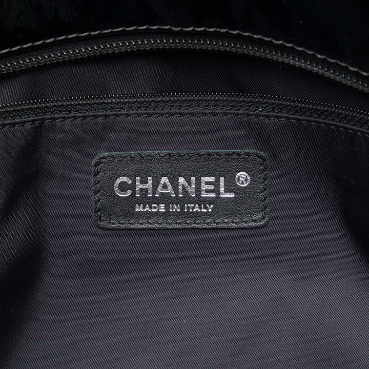 Chanel Large Matelassé Cuir verni Paris Biarritz Cabas