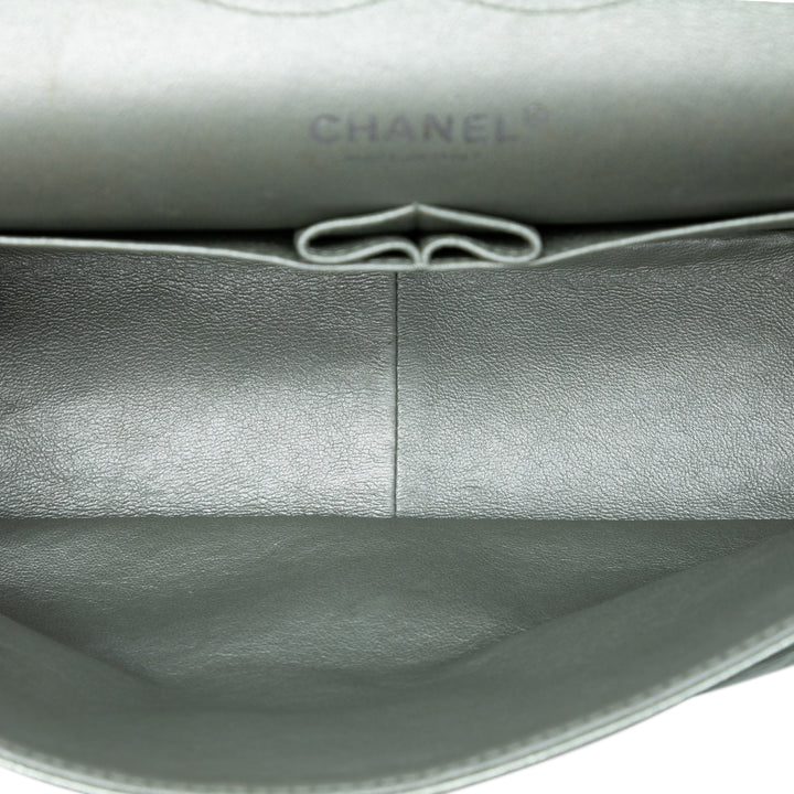 Chanel Jumbo Classic Metallic Cuir d’agneau Double rabat