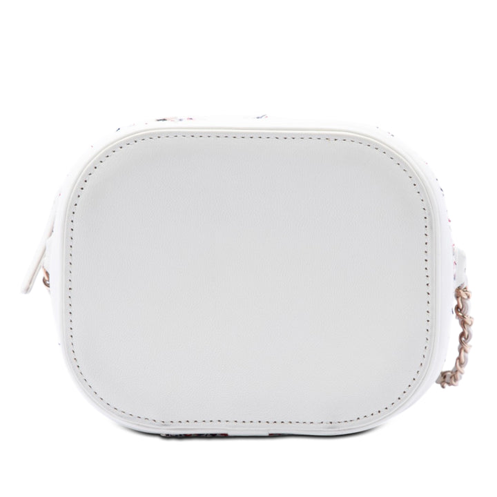 Chanel Tweed et Cuir d’agneau Vanity Cosmetic Étui