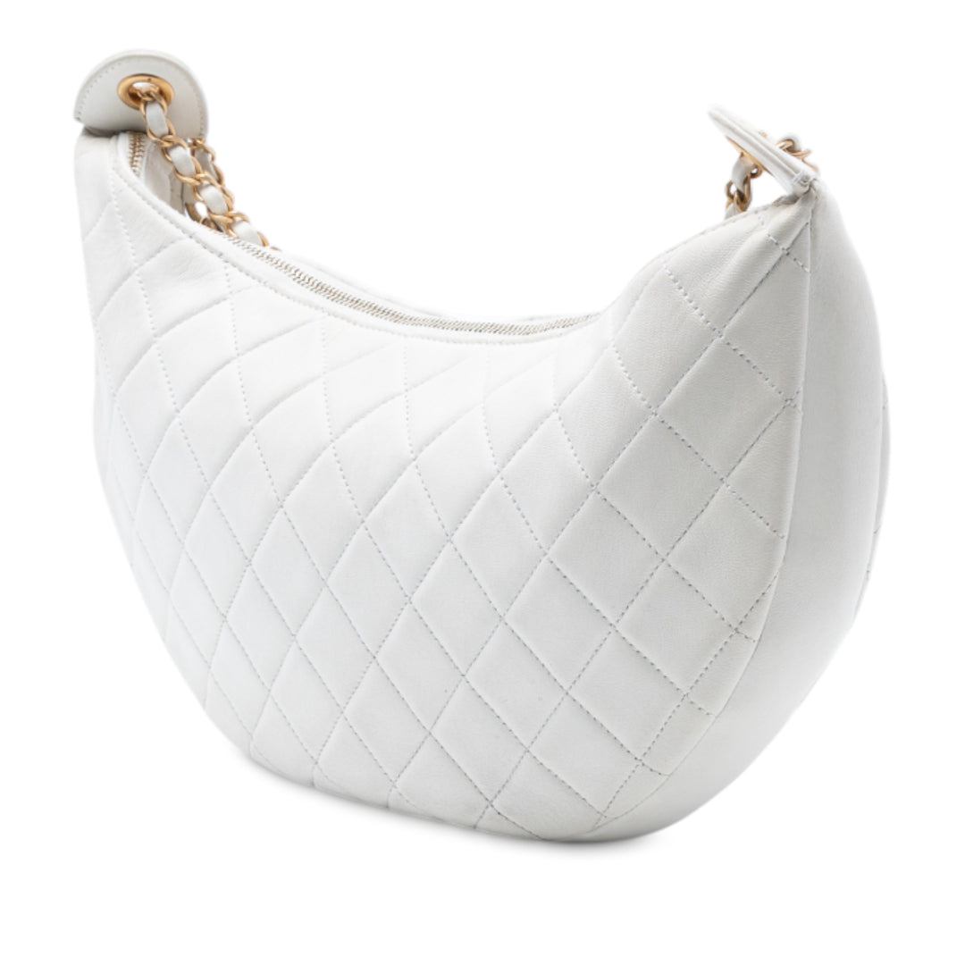Chanel Matelassé Cuir d’agneau All About Chains Hobo