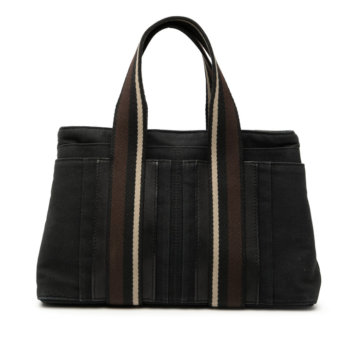 Hermès Toile Sac Troca Horizontal PM Noir – GABY PARIS Authentique