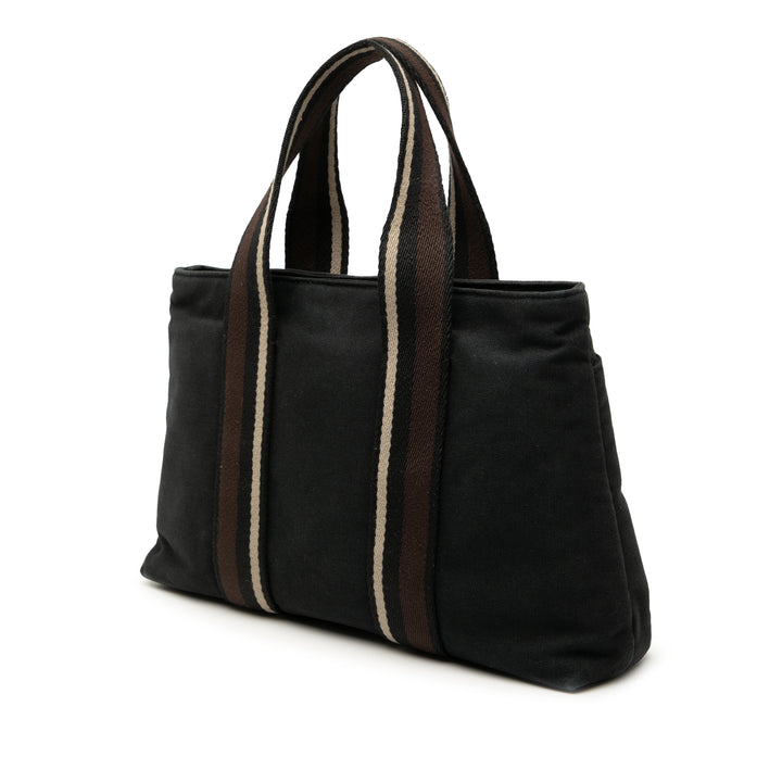 Hermès Toile Sac Troca Horizontal PM Noir – GABY PARIS Authentique