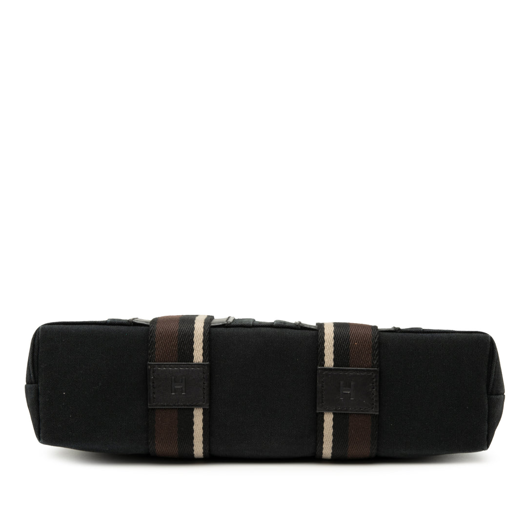 Hermès Toile Sac Troca Horizontal PM Noir – GABY PARIS Authentique