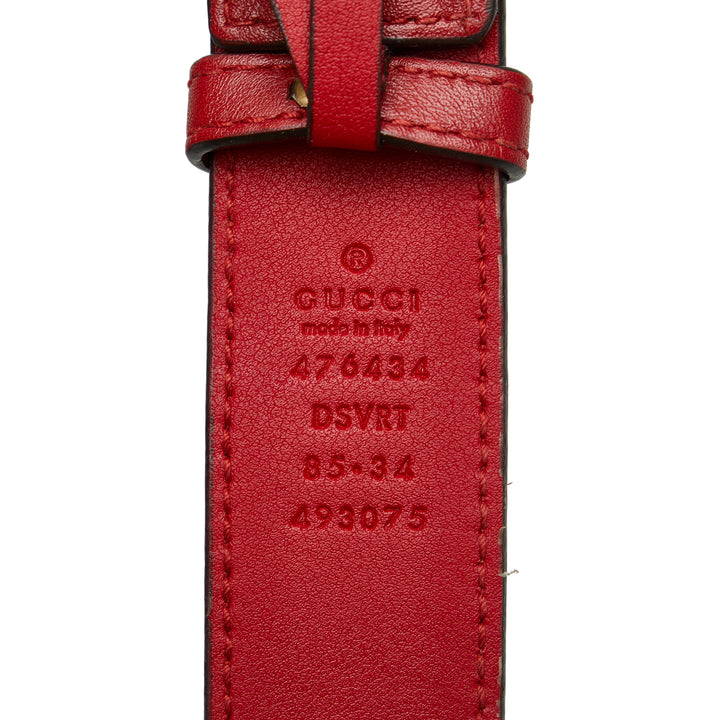 GG Marmont Matelasse Belt Bag Red - Gaby Paris