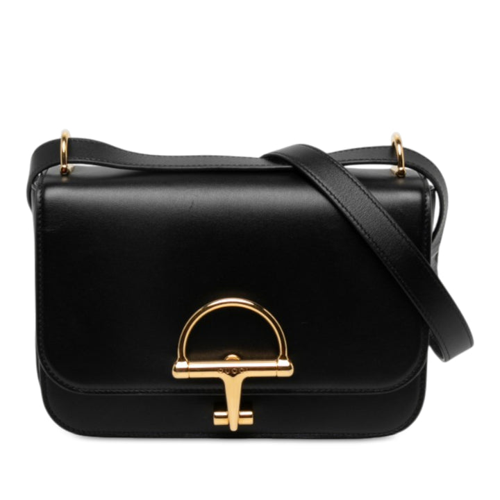 Gucci Sac bandoulière Siena Petit Cuir de veau Noir – vue principale – GABY PARIS