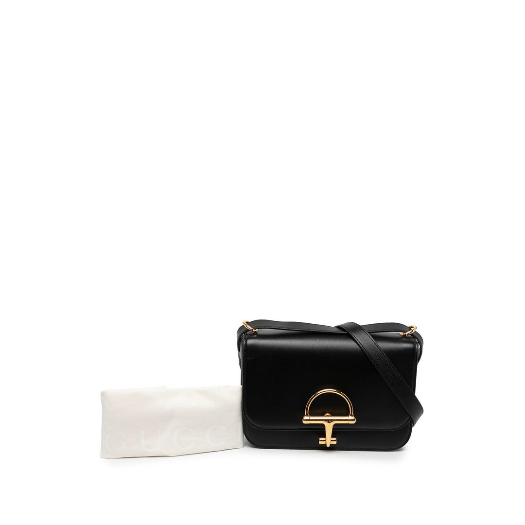 Gucci Sac bandoulière Siena Petit Cuir de veau Noir – vue 6 – GABY PARIS