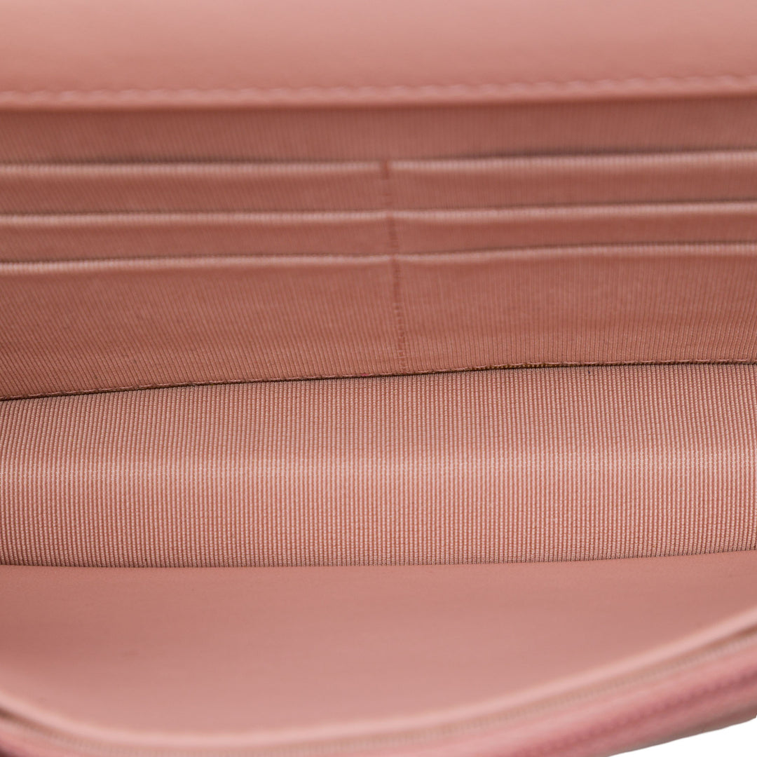 Chanel Matelassé vieilli Reissue 2.55 Wallet on Chain Cuir de veau Rose