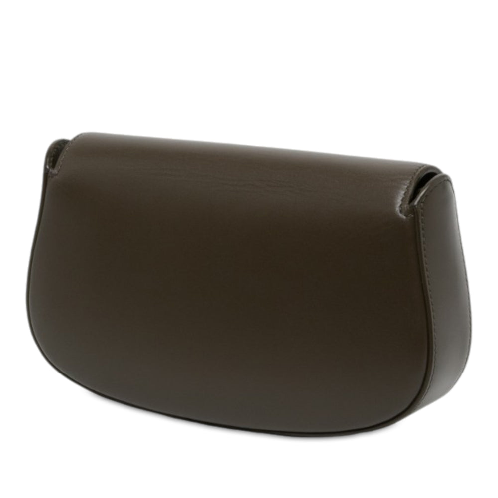 Saint Laurent Voltaire Sac Mini Cuir de veau Marron – vue 2 – GABY PARIS