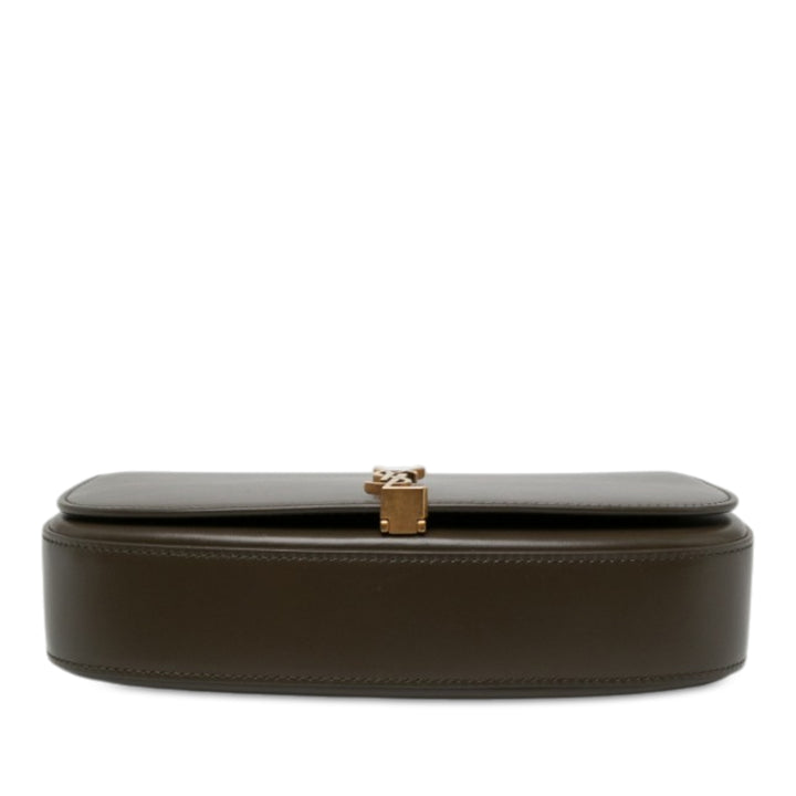 Saint Laurent Voltaire Sac Mini Cuir de veau Marron – vue 3 – GABY PARIS