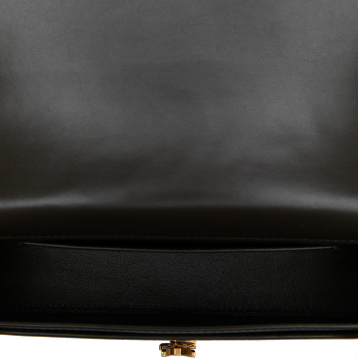 Saint Laurent Voltaire Sac Mini Cuir de veau Marron – vue 4 – GABY PARIS