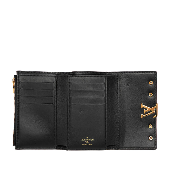 Louis Vuitton clouté Taurillon Capucines Compact Portefeuille