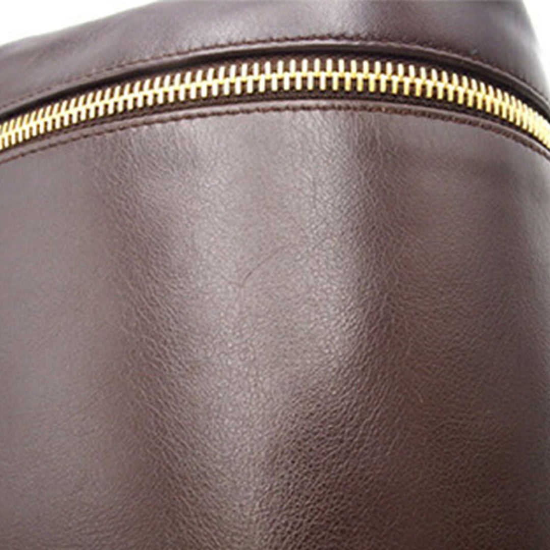 CC Lambskin Vanity Case Brown - Gaby Paris