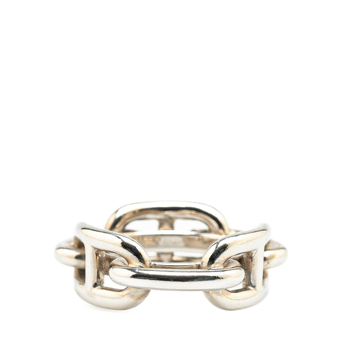 Palladium Plated Chaine d'Ancre Scarf Ring Silver - Gaby Paris