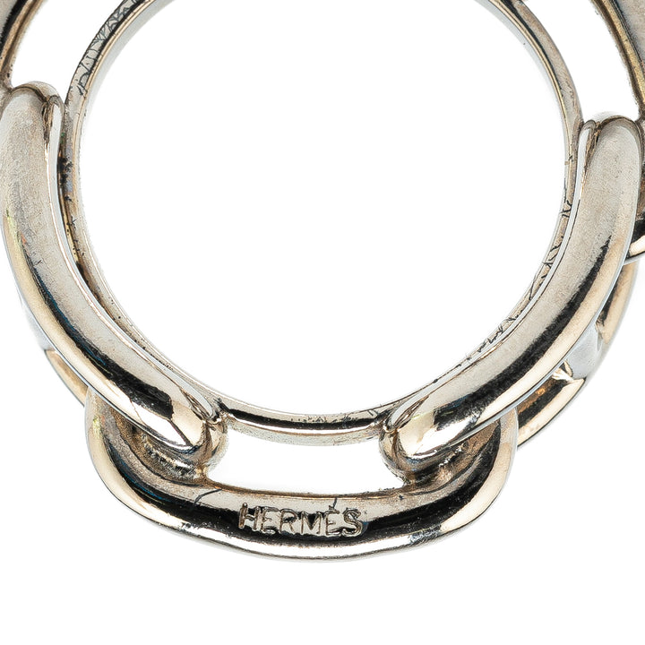 Palladium Plated Chaine d'Ancre Scarf Ring Silver - Gaby Paris