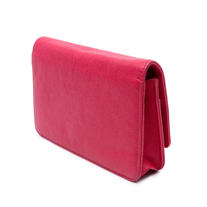Chanel Bicolore CC Wallet on Chain Cuir caviar