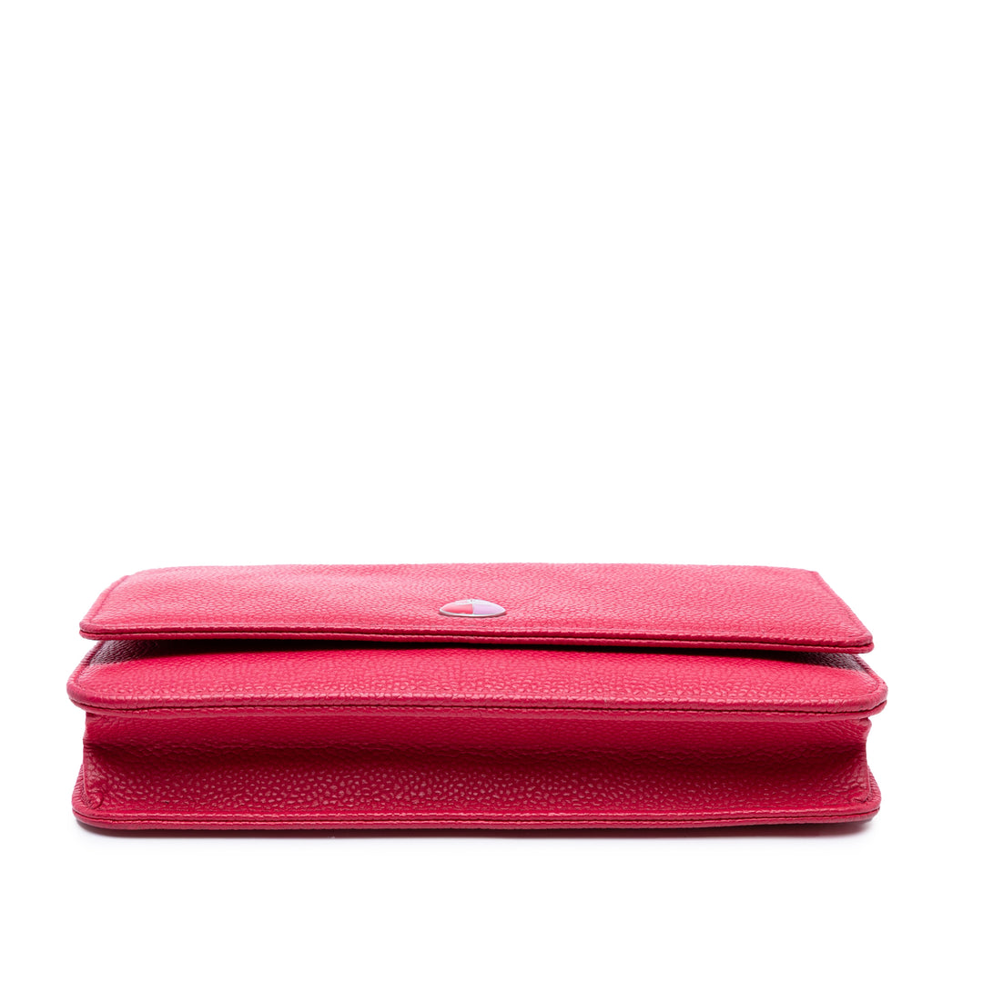 Chanel Bicolore CC Wallet on Chain Cuir caviar