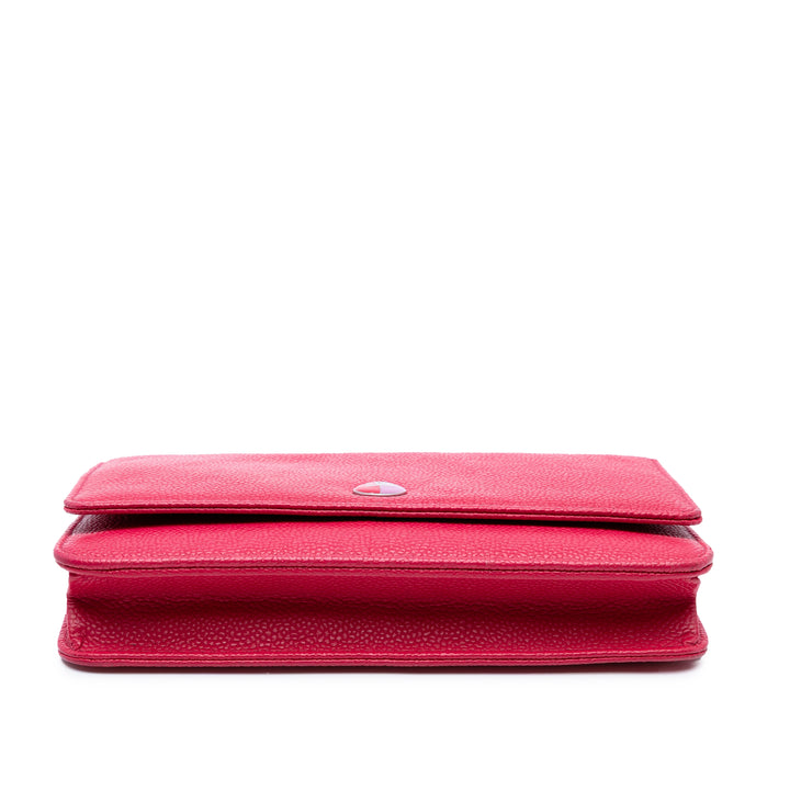 Chanel Bicolore CC Wallet on Chain Cuir caviar