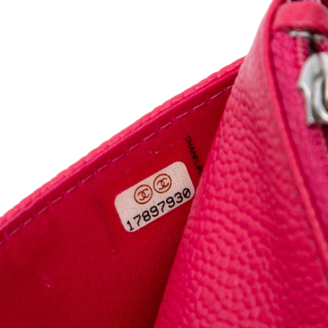 Chanel Bicolore CC Wallet on Chain Cuir caviar