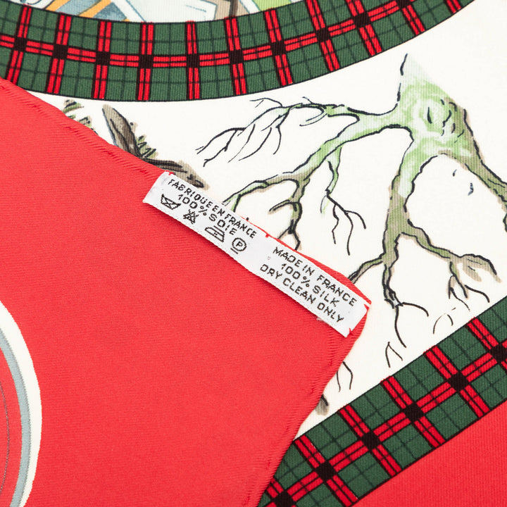 L Hiver En Poste Foulard 90 Rouge