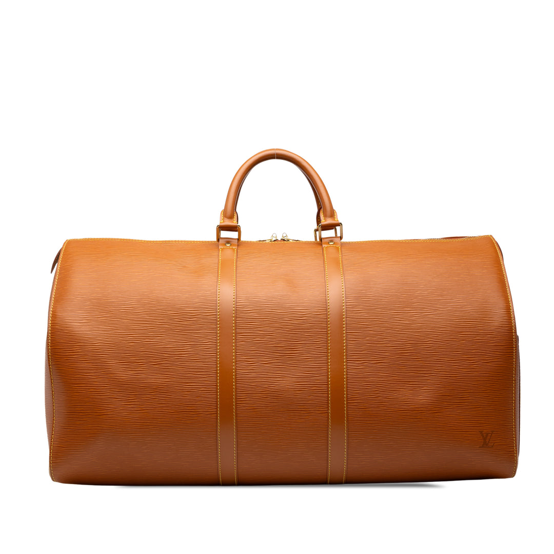 Louis Vuitton Sac de voyage Keepall 55 Épi Marron – vue principale – GABY PARIS