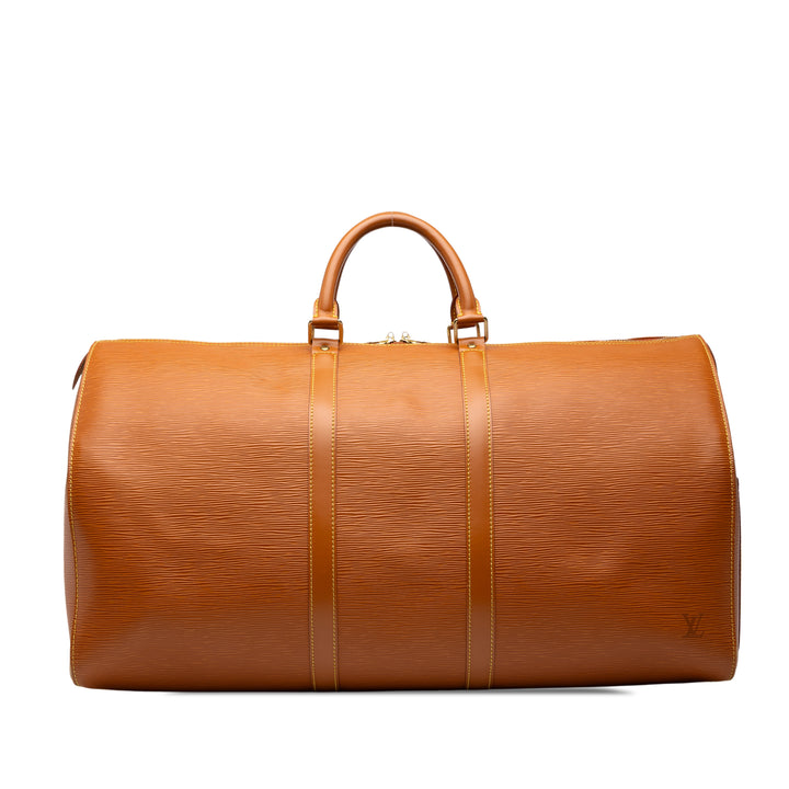 Louis Vuitton Sac de voyage Keepall 55 Épi Marron – vue principale – GABY PARIS