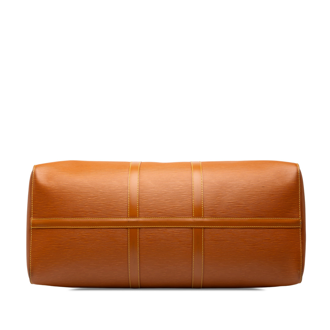 Louis Vuitton Sac de voyage Keepall 55 Épi Marron – vue 3 – GABY PARIS