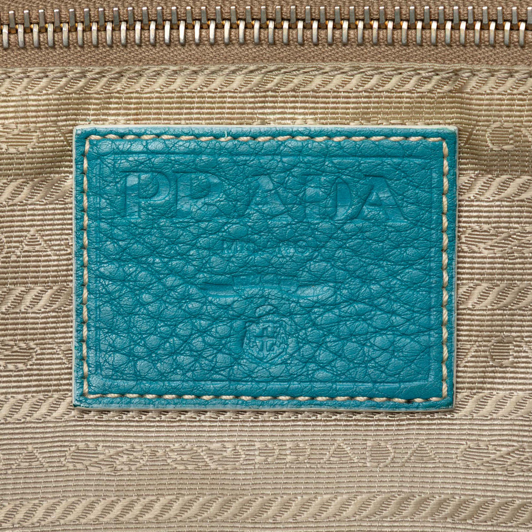 Prada Toile Canapa Logo Cabas