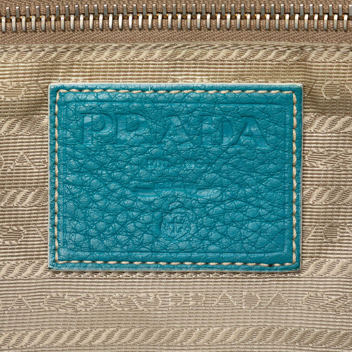 Prada Toile Canapa Logo Cabas