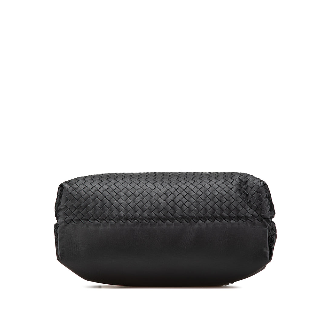 Nappa Intrecciato Business Bag Black - Gaby Paris