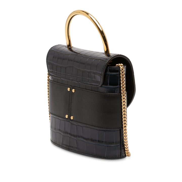 Chloé Croc embossé Cuir Aby Lock Sac