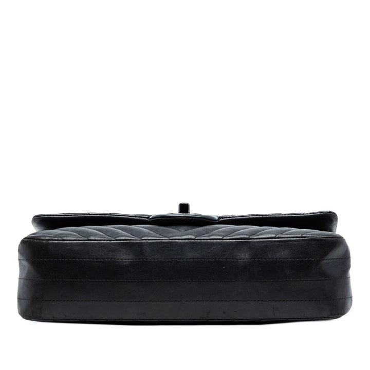 Chanel Medium Classic Chevron Cuir d’agneau So Double rabat