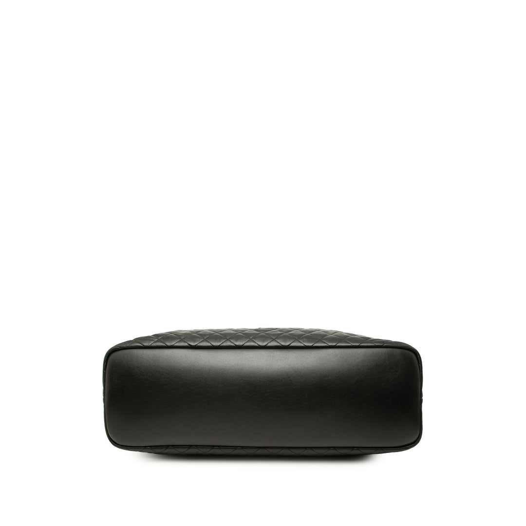 Saint Laurent Matelassé ES Giant Sac de voyage Cuir de veau Noir – vue 3 – GABY PARIS