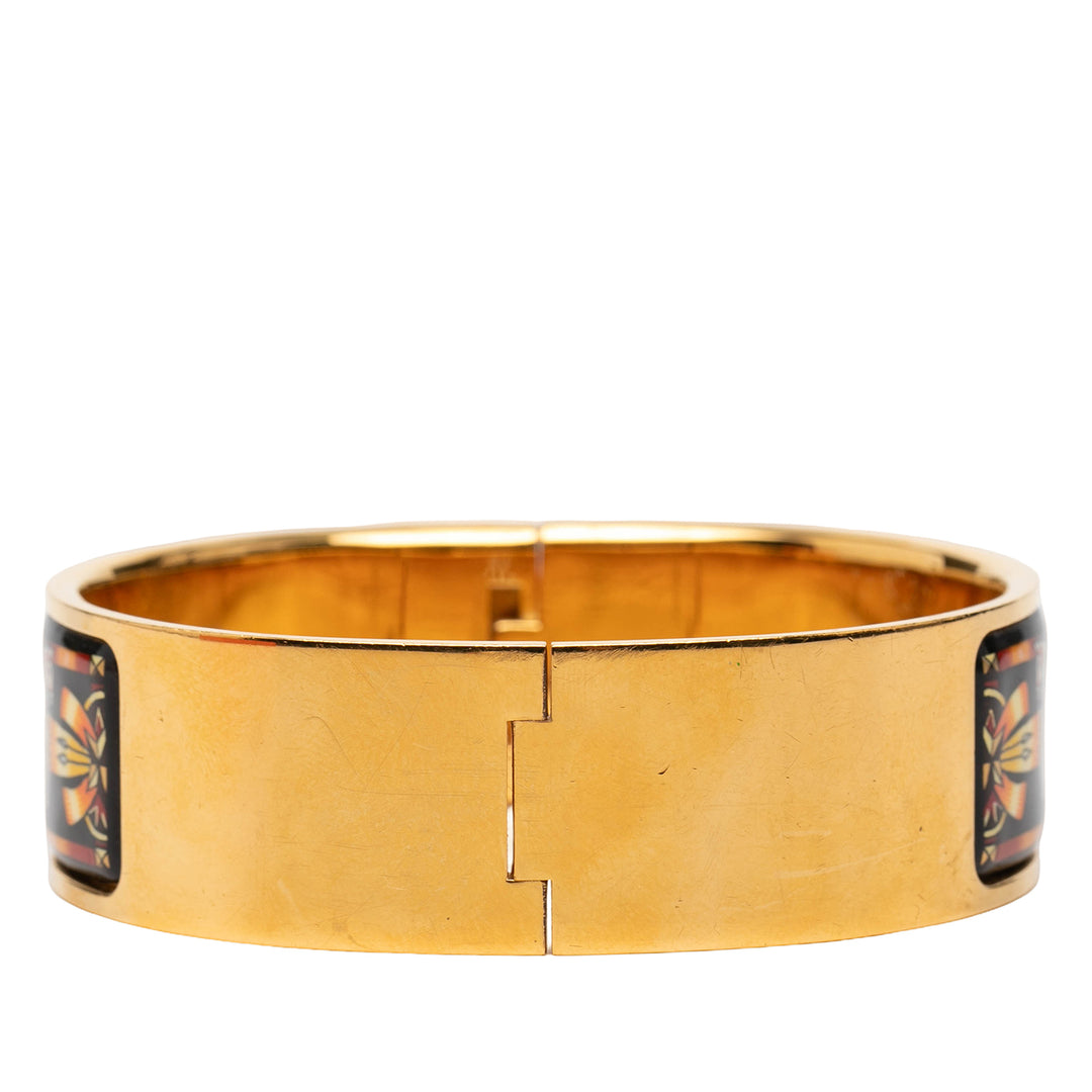 Hermès Wide Émail Horse Loquet Bracelet PM
