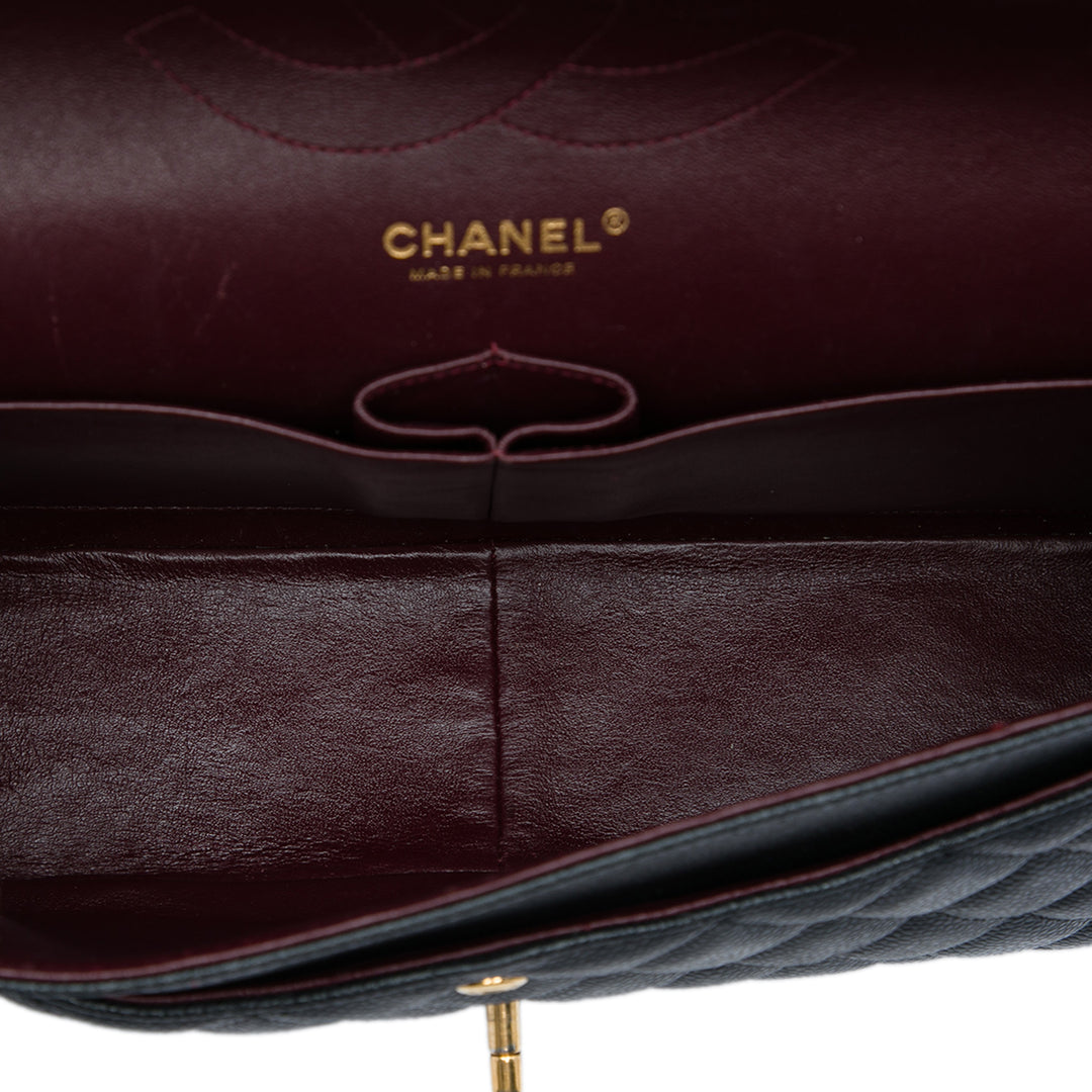 Chanel Sac porté épaule Classic Double rabat Jumbo Cuir caviar Noir – vue 4 – GABY PARIS