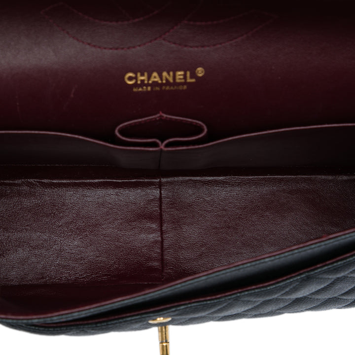 Chanel Sac porté épaule Classic Double rabat Jumbo Cuir caviar Noir – vue 4 – GABY PARIS