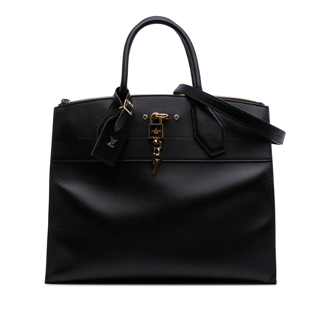 Leather City Steamer MM Black - Gaby Paris