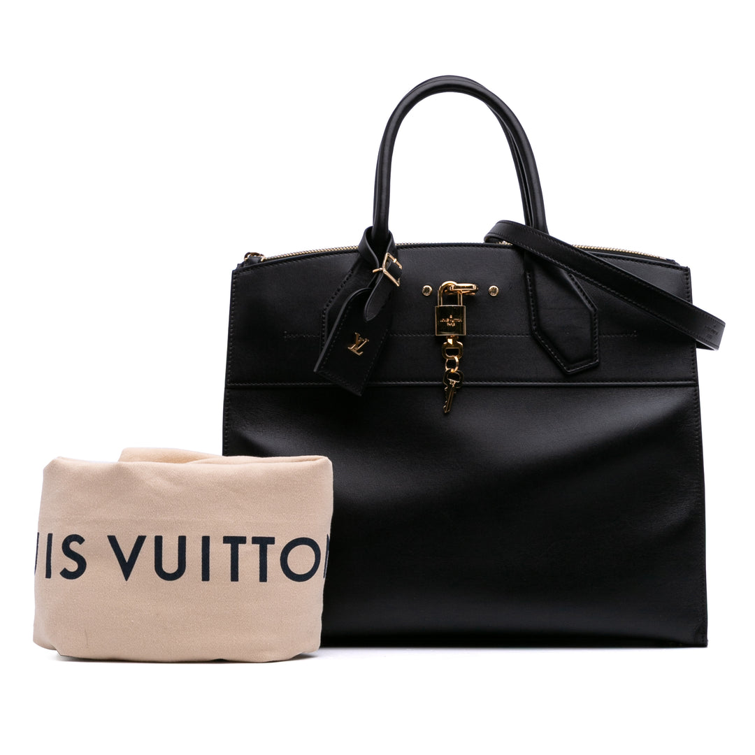 Leather City Steamer MM Black - Gaby Paris