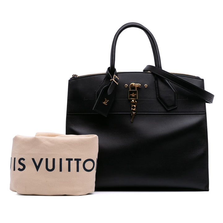 Leather City Steamer MM Black - Gaby Paris