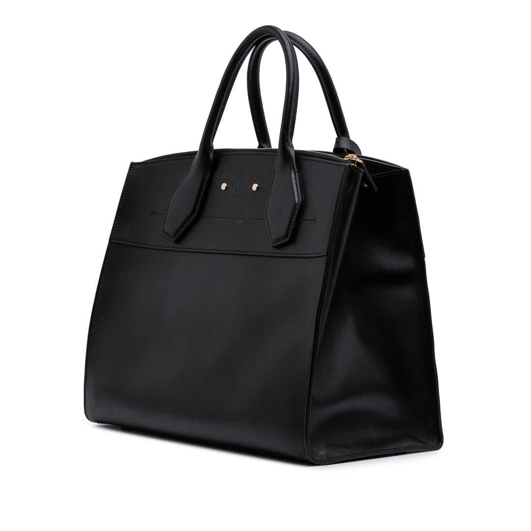 Leather City Steamer MM Black - Gaby Paris