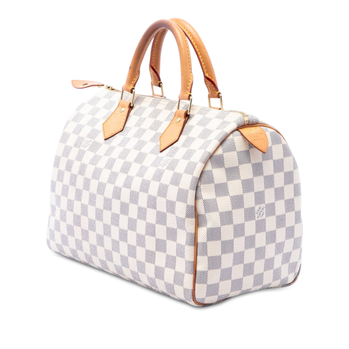 Louis Vuitton Speedy 30 Damier Azur Blanc – vue 2 – GABY PARIS