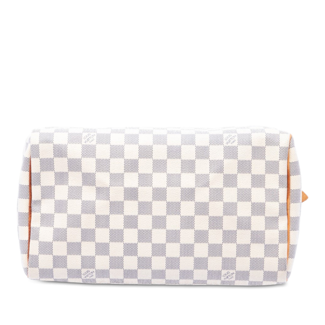 Louis Vuitton Speedy 30 Damier Azur Blanc – vue 3 – GABY PARIS