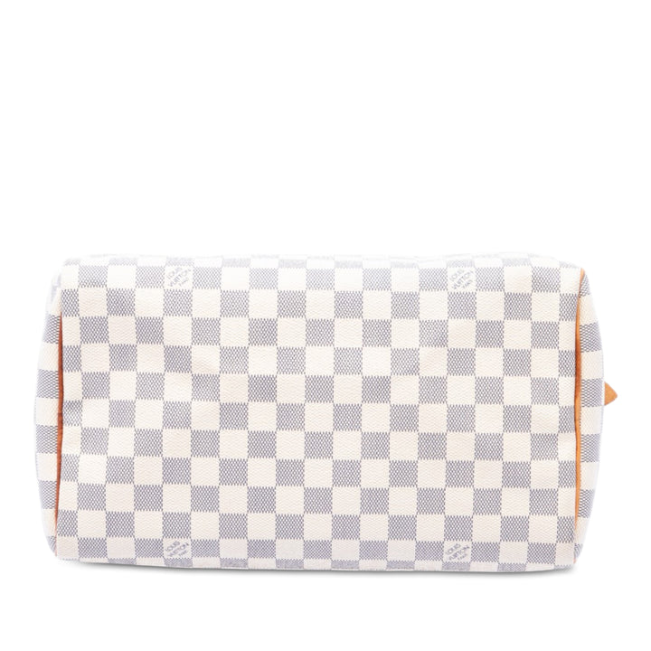 Louis Vuitton Speedy 30 Damier Azur Blanc – vue 3 – GABY PARIS