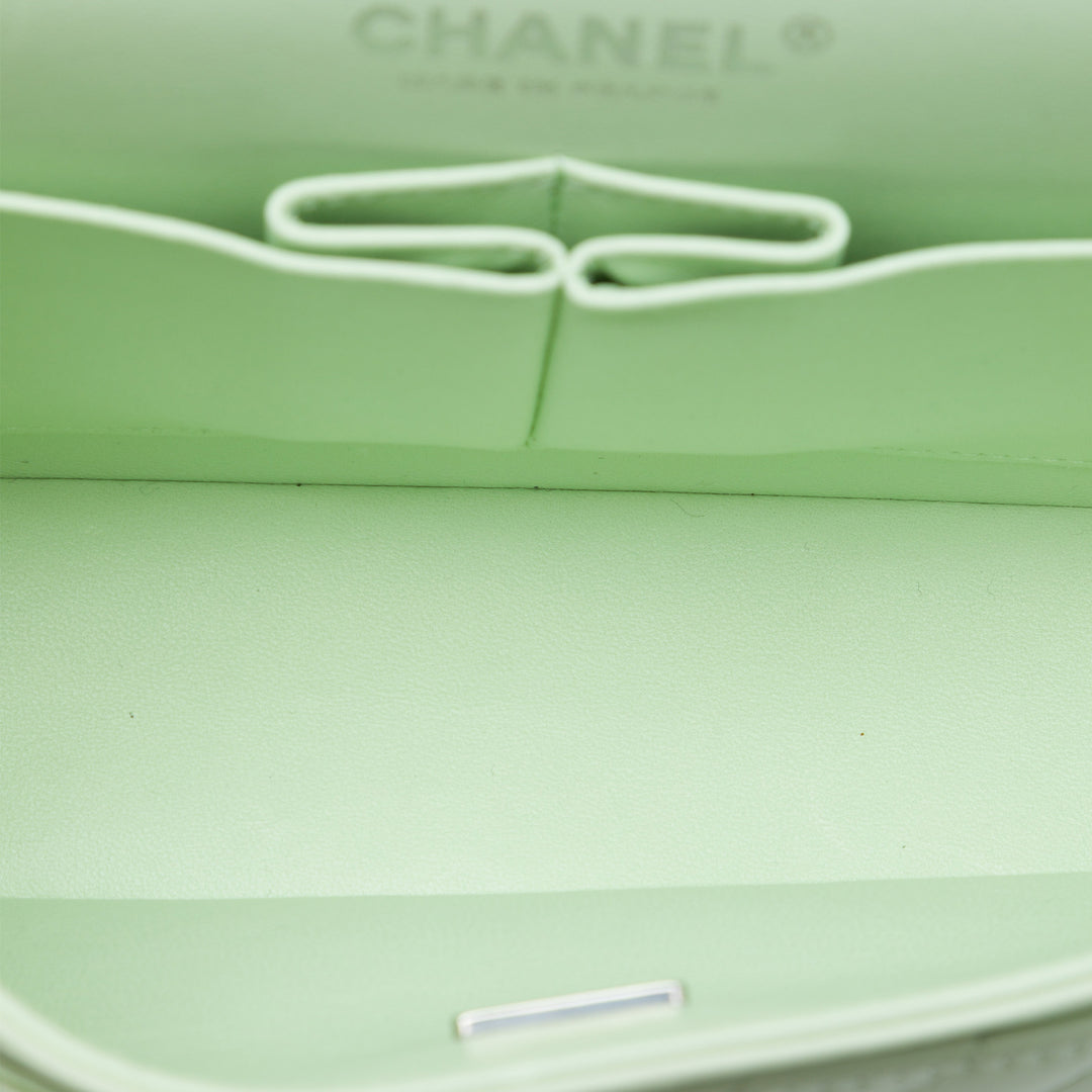 Chanel Small Classic Chevron Cuir d'agneau Double rabat