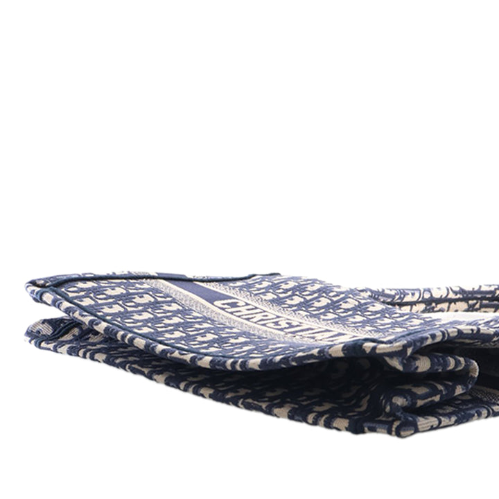 Dior Medium Oblique brodé Toile Book Cabas