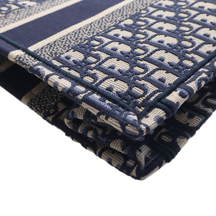 Dior Medium Oblique brodé Toile Book Cabas