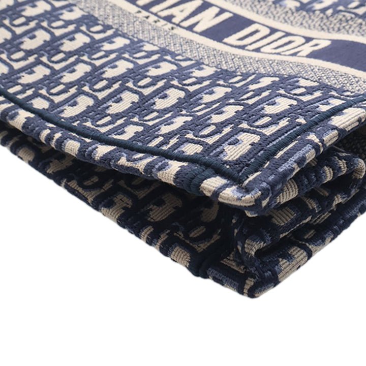 Dior Medium Oblique brodé Toile Book Cabas